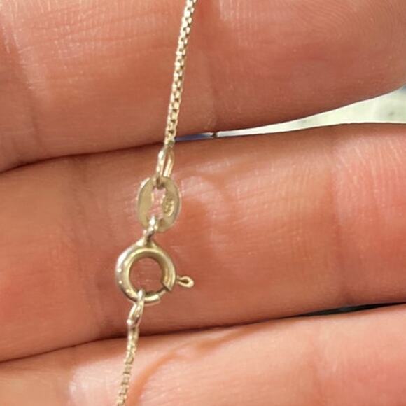 925 Sterling Silver Purple Goldstone Pendant Necklace 20” Box Chain Boho Artisan - Picture 8 of 10